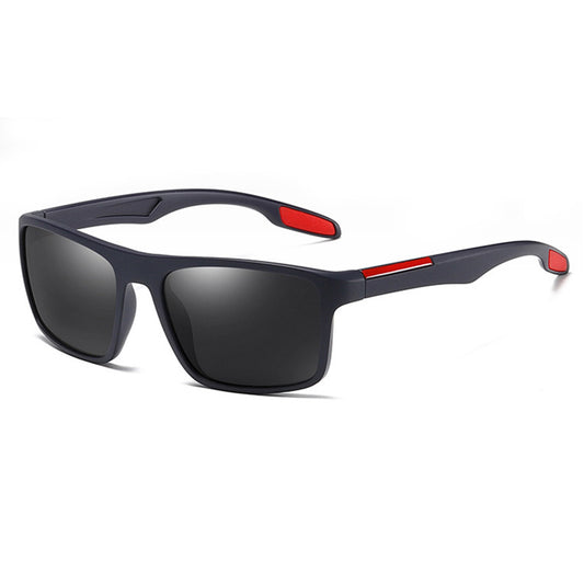 Pánske slnečné okuliare Techsuit TR90 (MM101), polarizované, UV ochrana, modro-červené