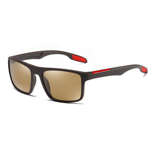 Pánske slnečné okuliare Techsuit TR90 (MM101), polarizované, UV ochrana, hnedé