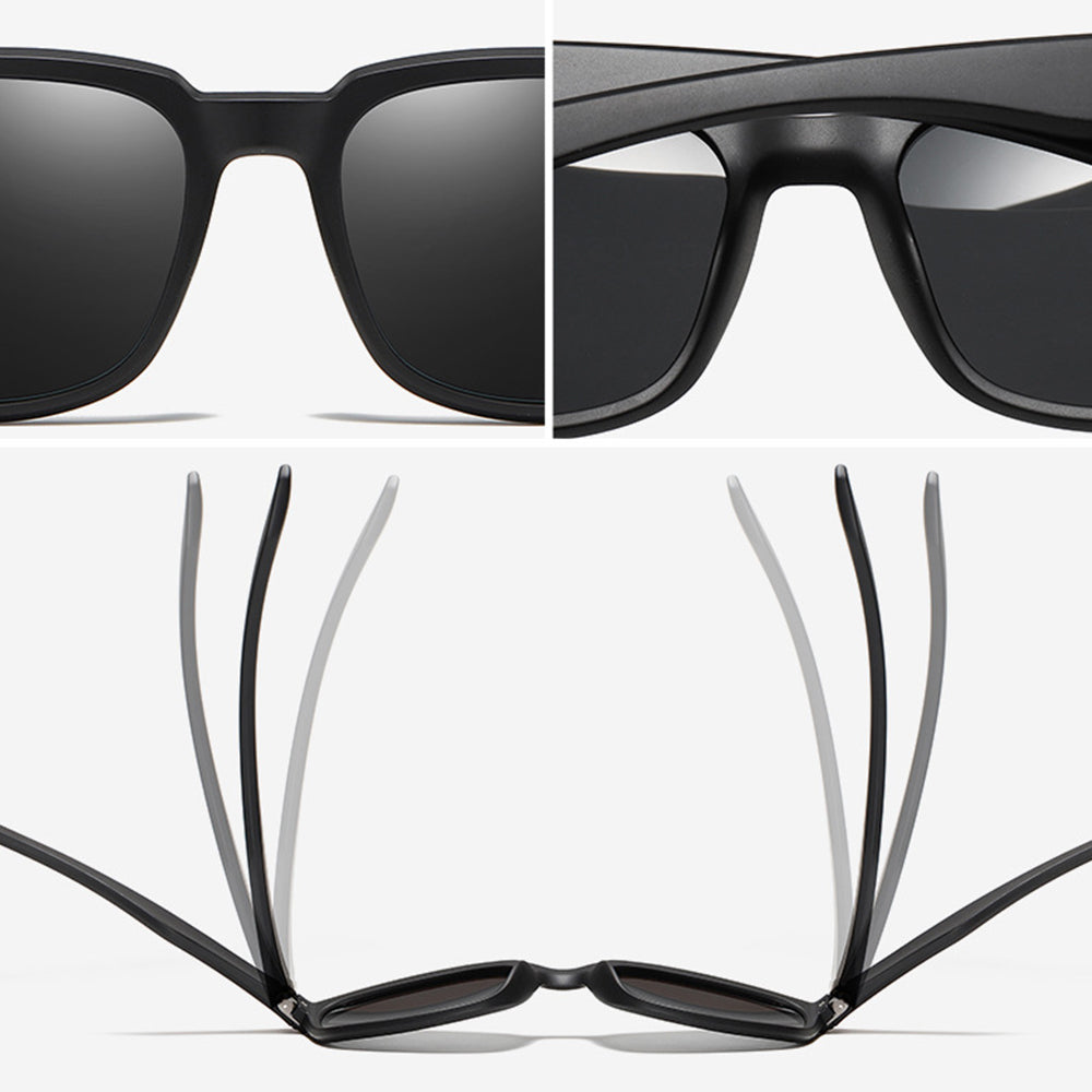 Men's Techsuit MM108 Sunglasses, Polarized, UV Protection, Gray