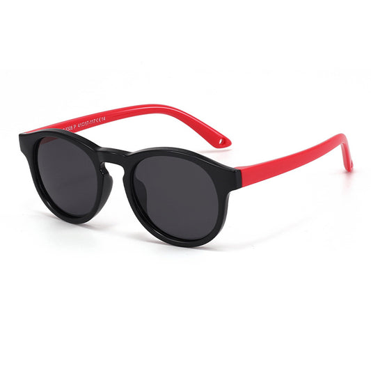 Detské slnečné okuliare Techsuit 8308-C14, polarizované, čierno-červené