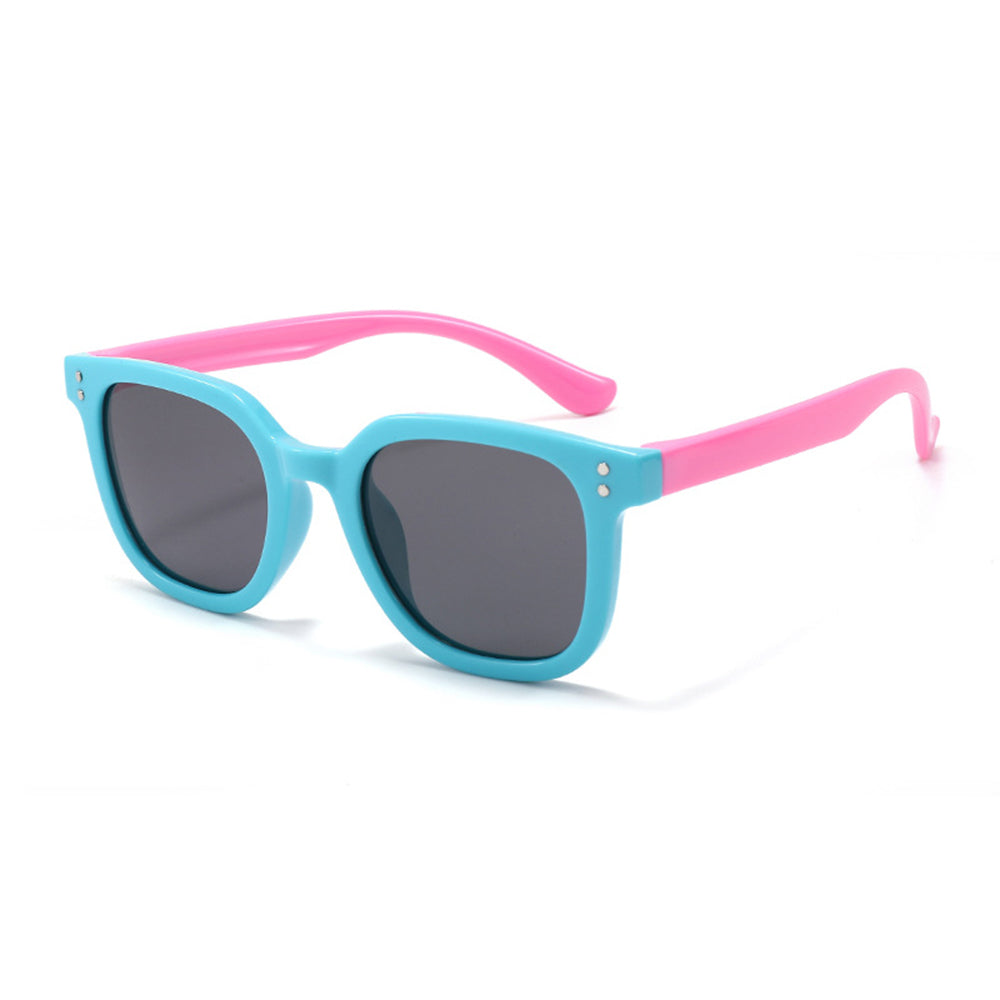 Techsuit Kids Sunglasses 8351-C27, Polarized, Blue Pink