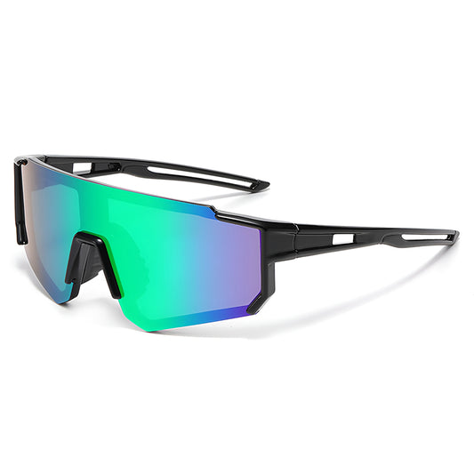 Detské slnečné okuliare Techsuit R601, polarizované, UV ochrana, čierno-zelené
