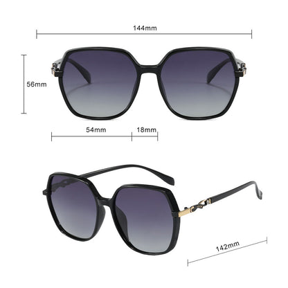 Dámske slnečné okuliare Techsuit 5223, polarizované, UV ochrana, čierne