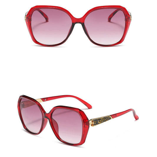 Dámske slnečné okuliare Techsuit 5599, polarizované, UV ochrana, červené