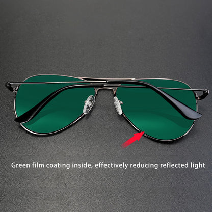 Unisex Techsuit 3025 Sunglasses, UV Protection, Gold Green