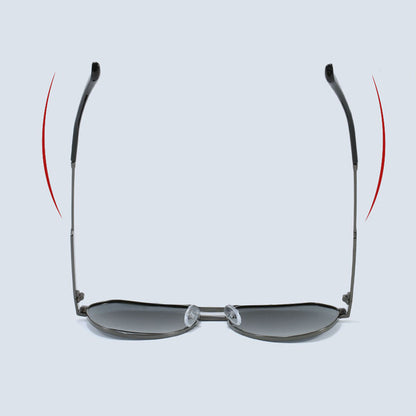 Unisex slnečné okuliare Techsuit 8622, polarizované, UV ochrana, tmavosivé