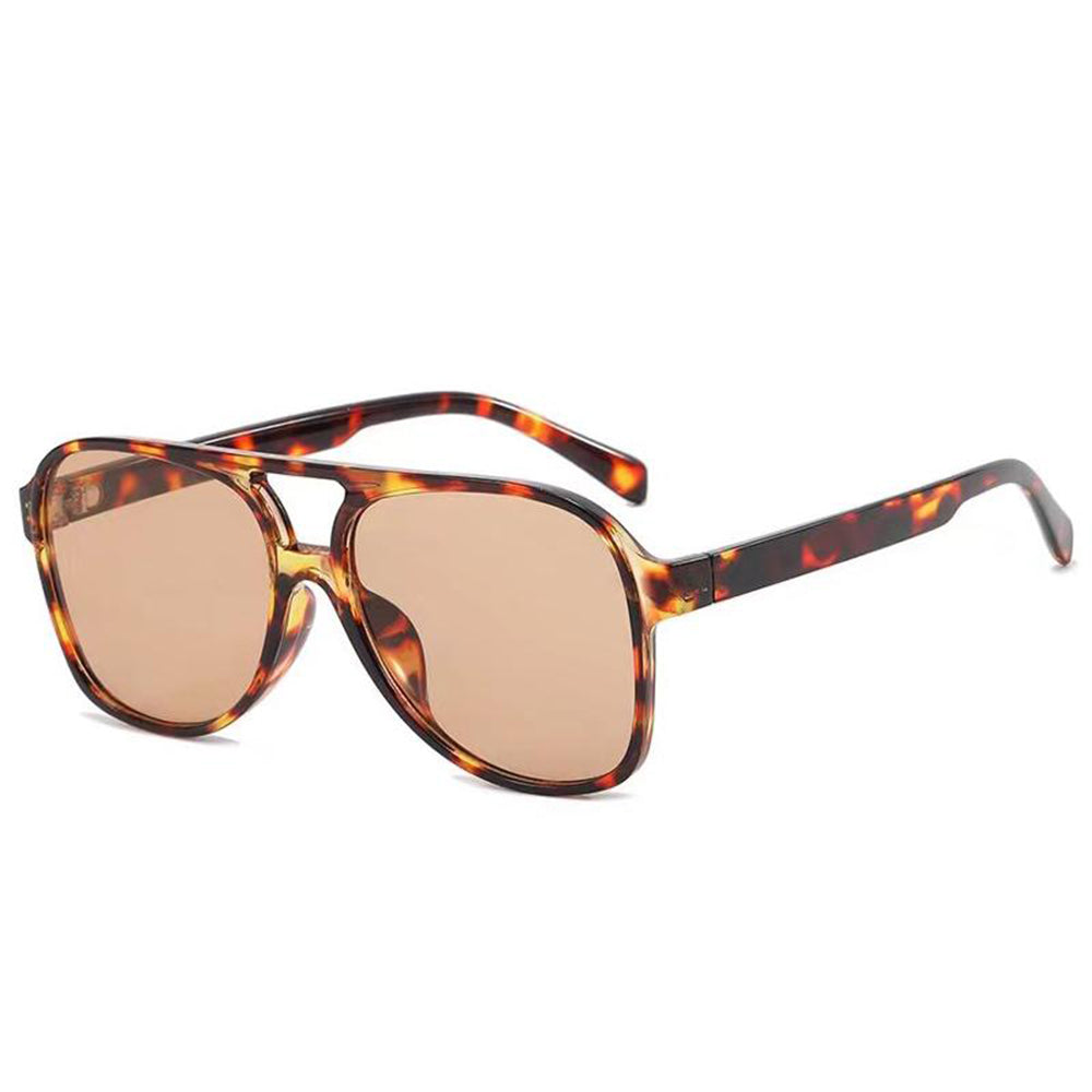 Unisex slnečné okuliare Techsuit 98061, UV ochrana, hnedo béžovo oranžové