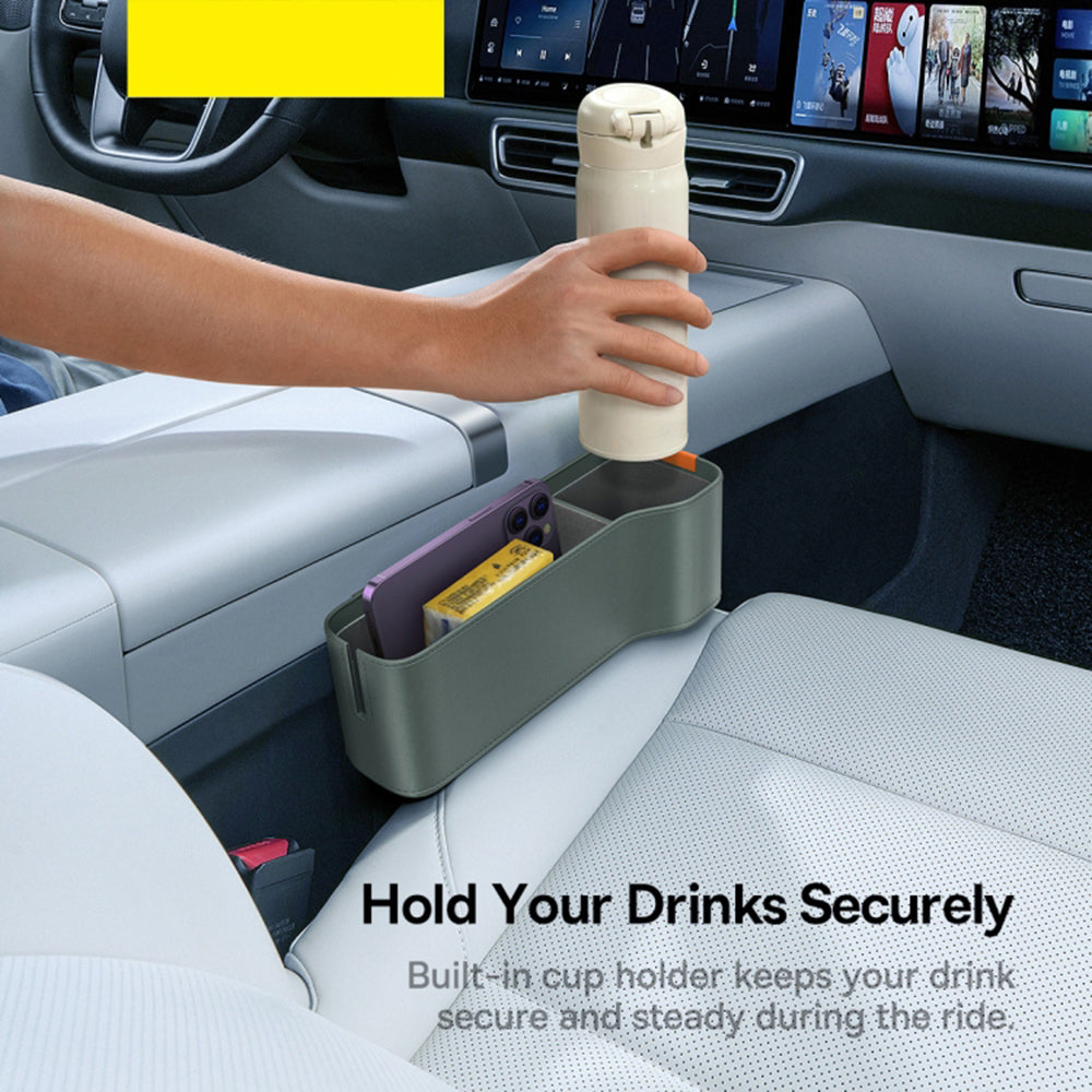 Organizátor Auto Baseus OrganizeFun pre priestor medzi konzolou a sedadlom, Sivý C20256502831-00