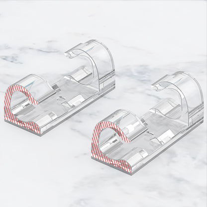 Organizér káblov CableCreation CT1001, Sada 50 kusov, Priehľadný