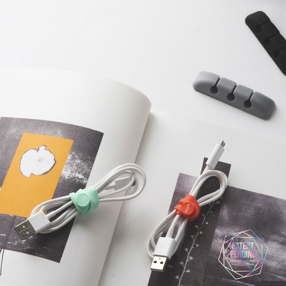 Ringke Cable Organizer, Set of 4 Pieces, Various Colors