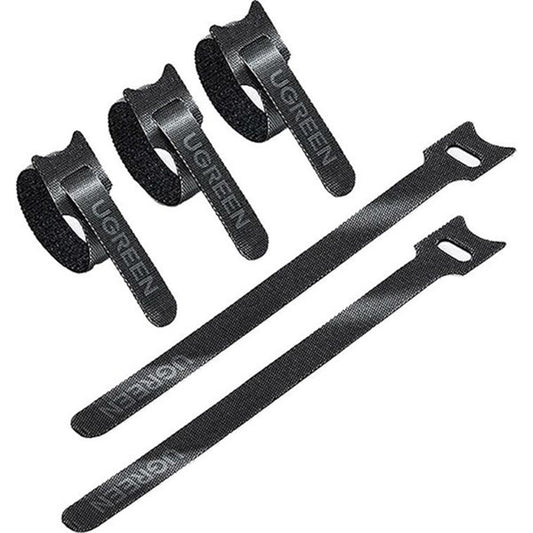 Organizátor káblov UGREEN LP401, Velcro, Sada 3 kusy, Čierna