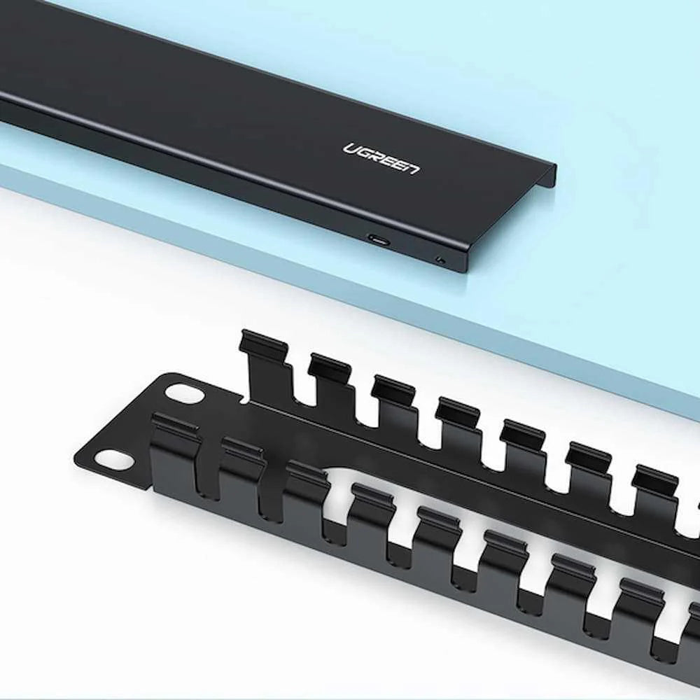 Organizátor káblov UGREEN NW128, 24 portov, čierna