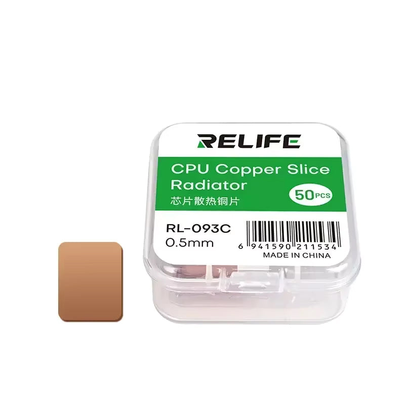 Termovodivý podložka Relife RL-093C, 0.5mm, Sada 50 kusov