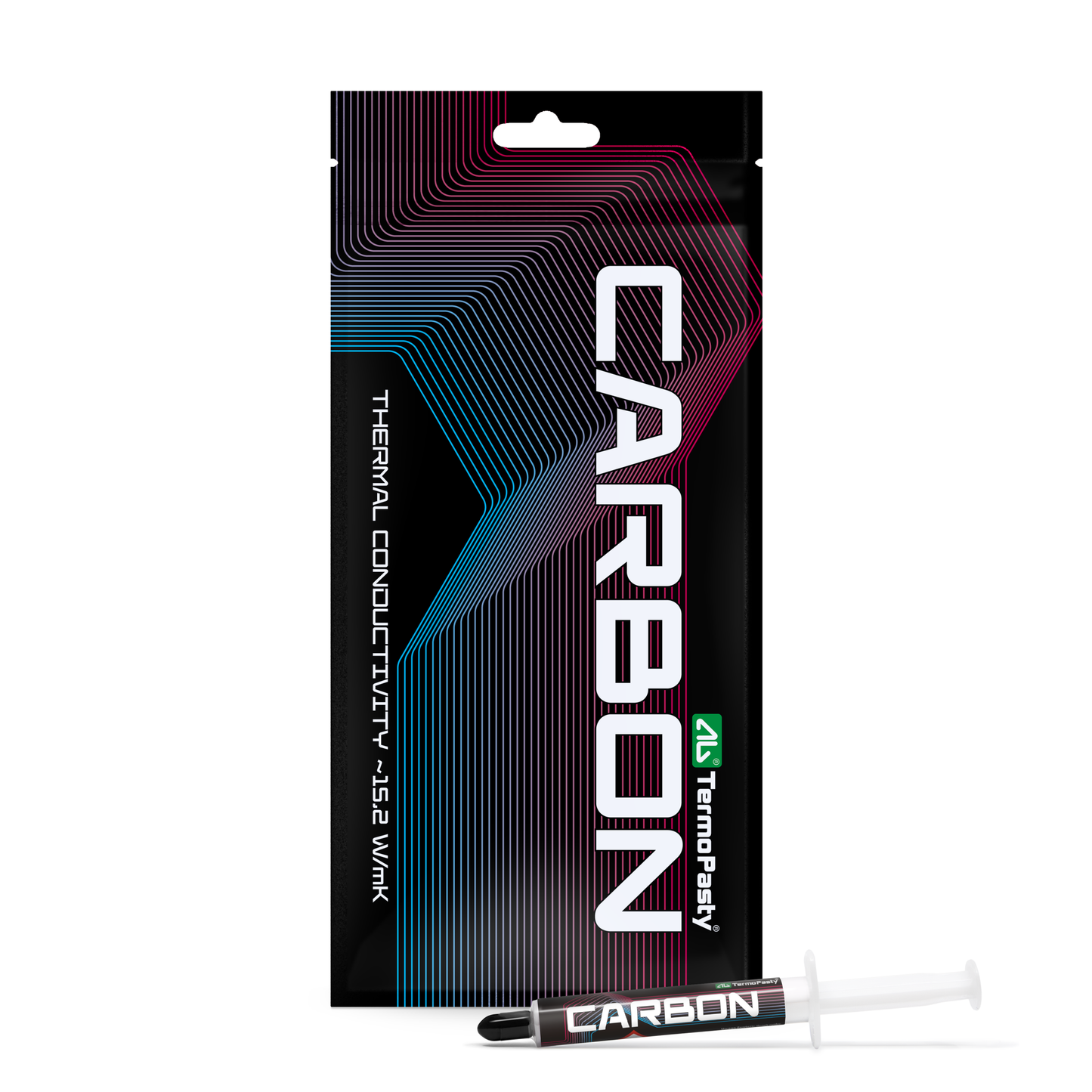 Tepelne vodivá pasta AG Termopasty Carbon, typ striekačka, 3g ART.AGT-325