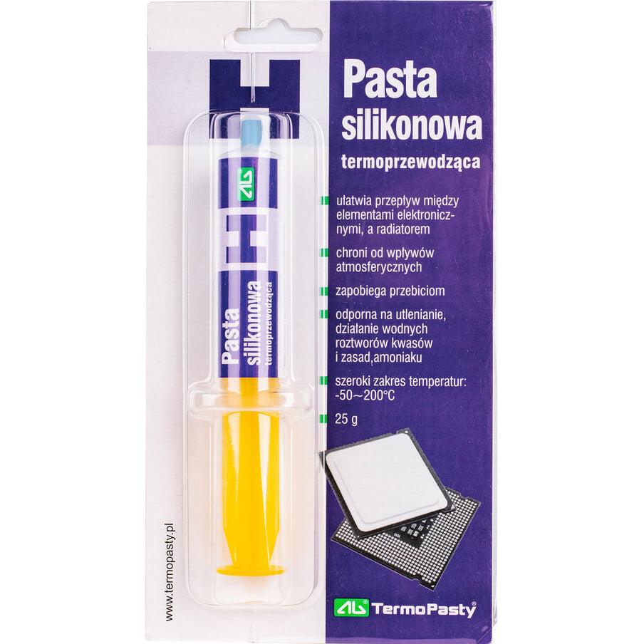 Tepelne vodivá pasta AG Termopasty, typ striekačka, 25g ART.AGT-056