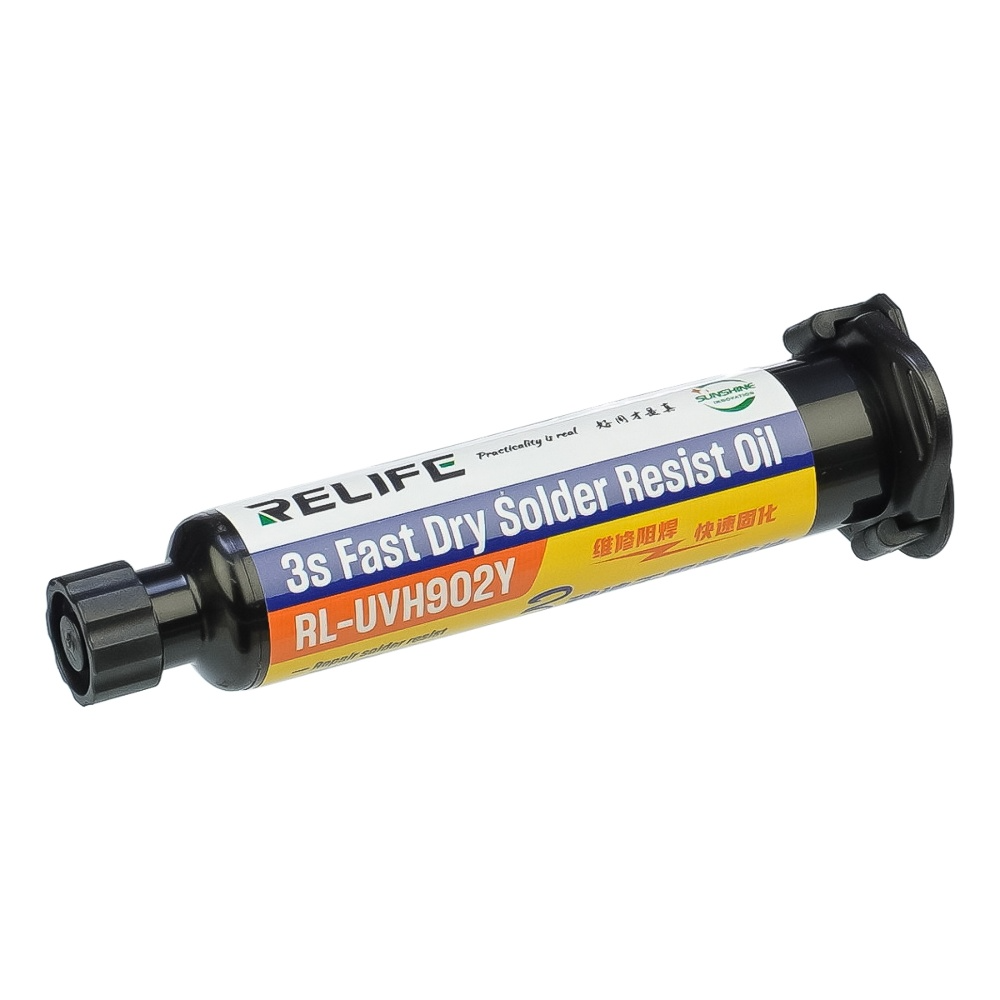 UV maskovacia pasta Relife RL-UVH902Y, 10ml, žltá