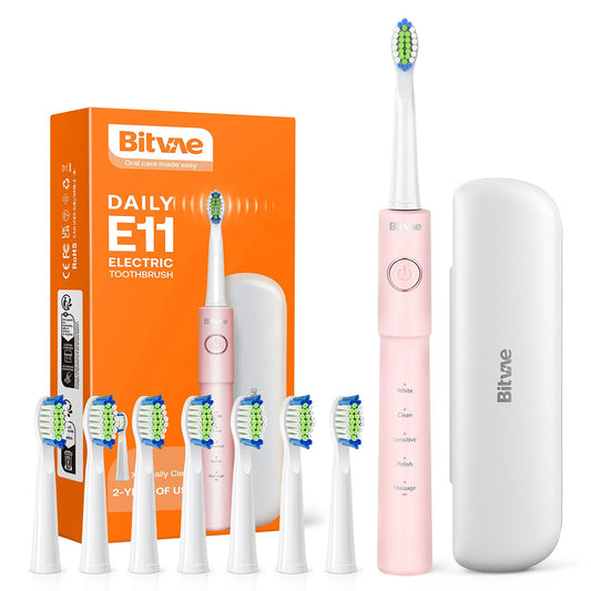 Elektrická zubná kefka Bitvae E11, ružová