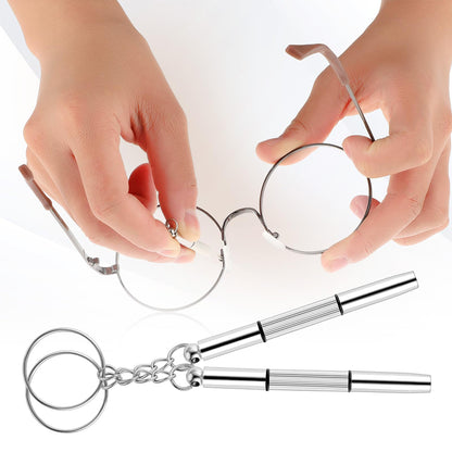 Silikónové nosníky na okuliare a skrutkovač Techsuit ST1, Sada 4 kusy, Priehľadné