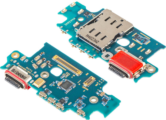 Doska s konektorom nabíjania - Mikrofón - Modul čítačky SIM kariet Samsung Galaxy S24+ S926, Service Pack GH96-16542A