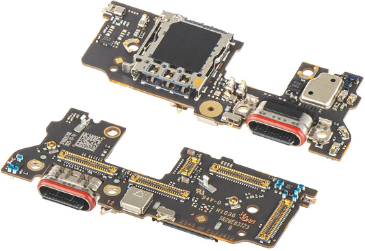 Doska s konektorom nabíjania - Mikrofón - Modul čítačky SIM Motorola Edge 70 Ultra / Signature, Service Pack 5B28C31906