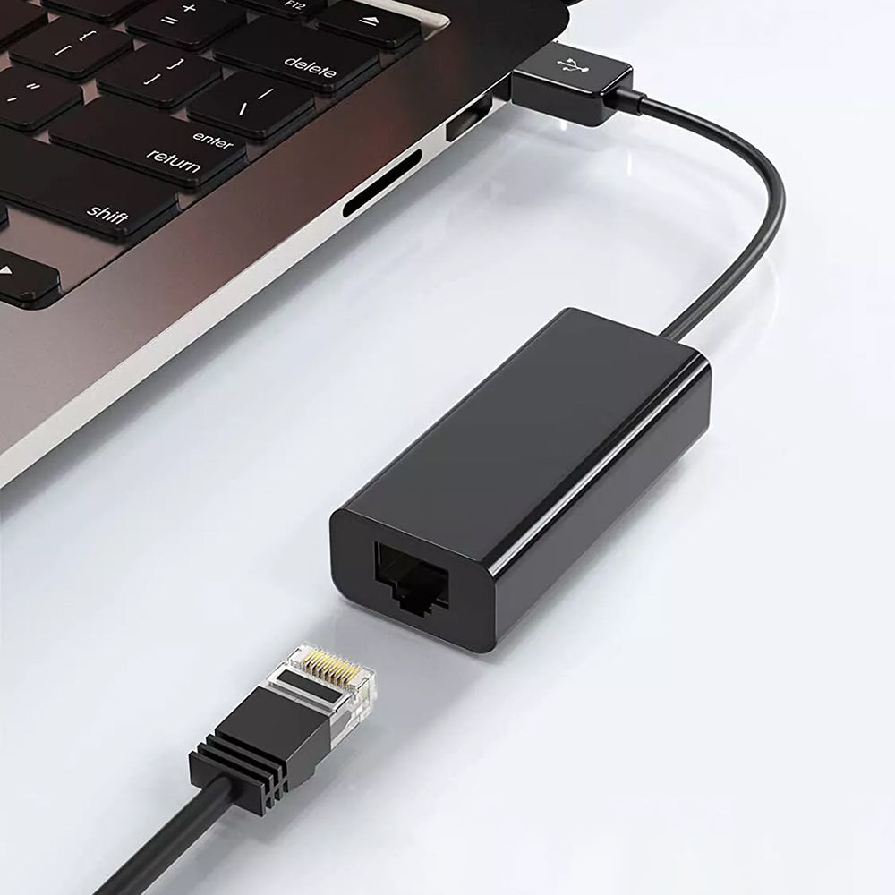 Sieťová karta Techsuit AC19, RJ45, USB, Čierna