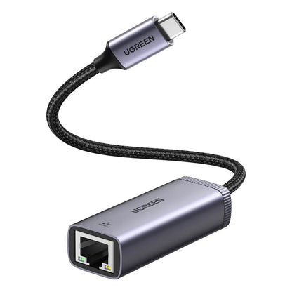 Sieťová karta UGREEN CM483, RJ45, USB-C, Sivá