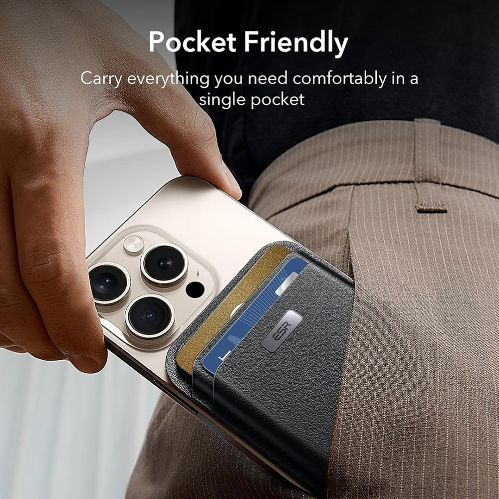 Peňaženka MagSafe, ESR, Classic Geo, Čierna