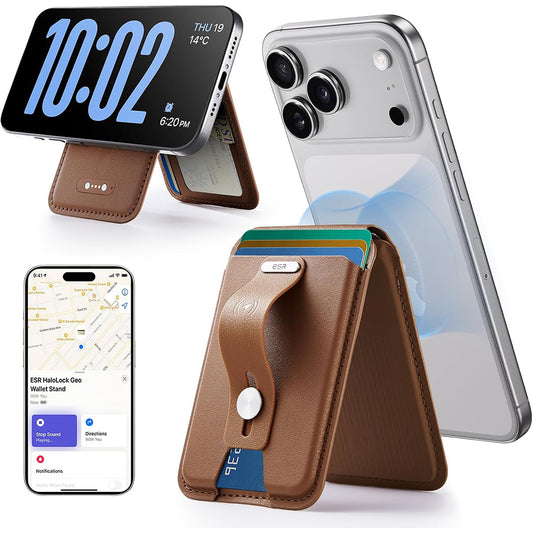 Peňaženka MagSafe, ESR, Findy my Wallet 5C, Hnedá