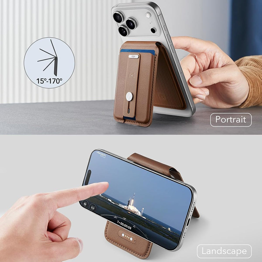 Peňaženka MagSafe, ESR, Findy my Wallet 5C, Hnedá