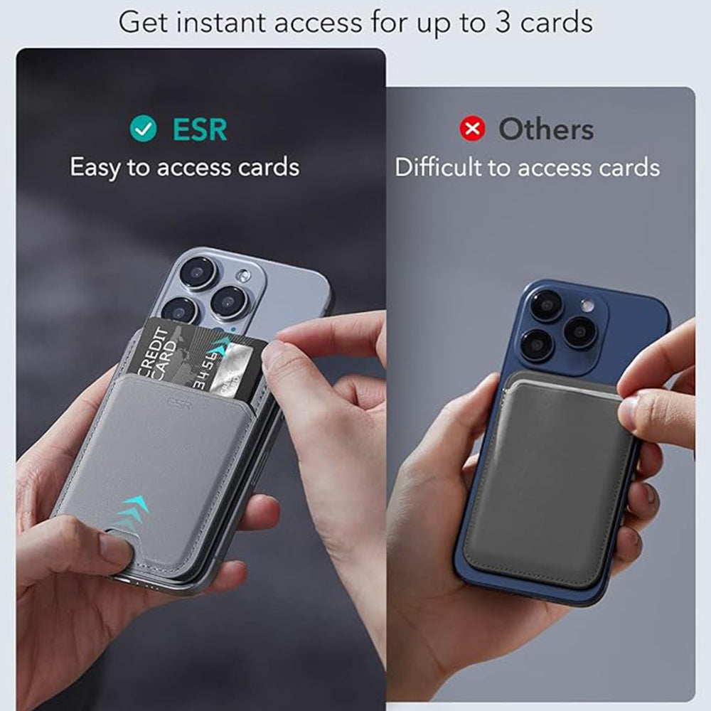 Peňaženka Magsafe, ESR, Sivá