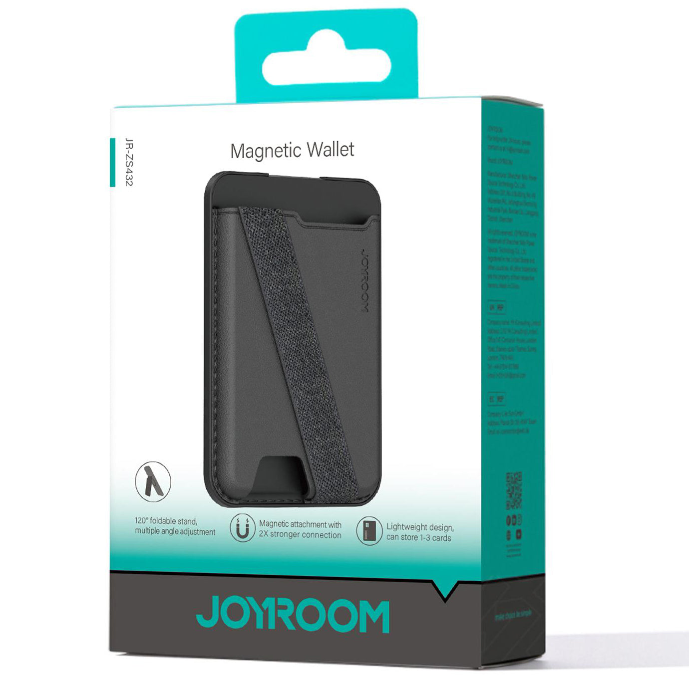 Peňaženka MagSafe, Joyroom, JR-ZS432, Čierna