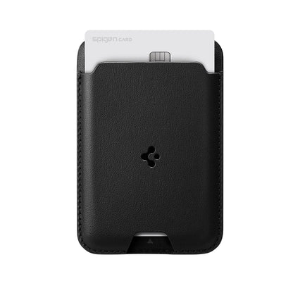 Peňaženka MagSafe, Spigen, Valentinus MagFit 2 karty, čierna AMP02284