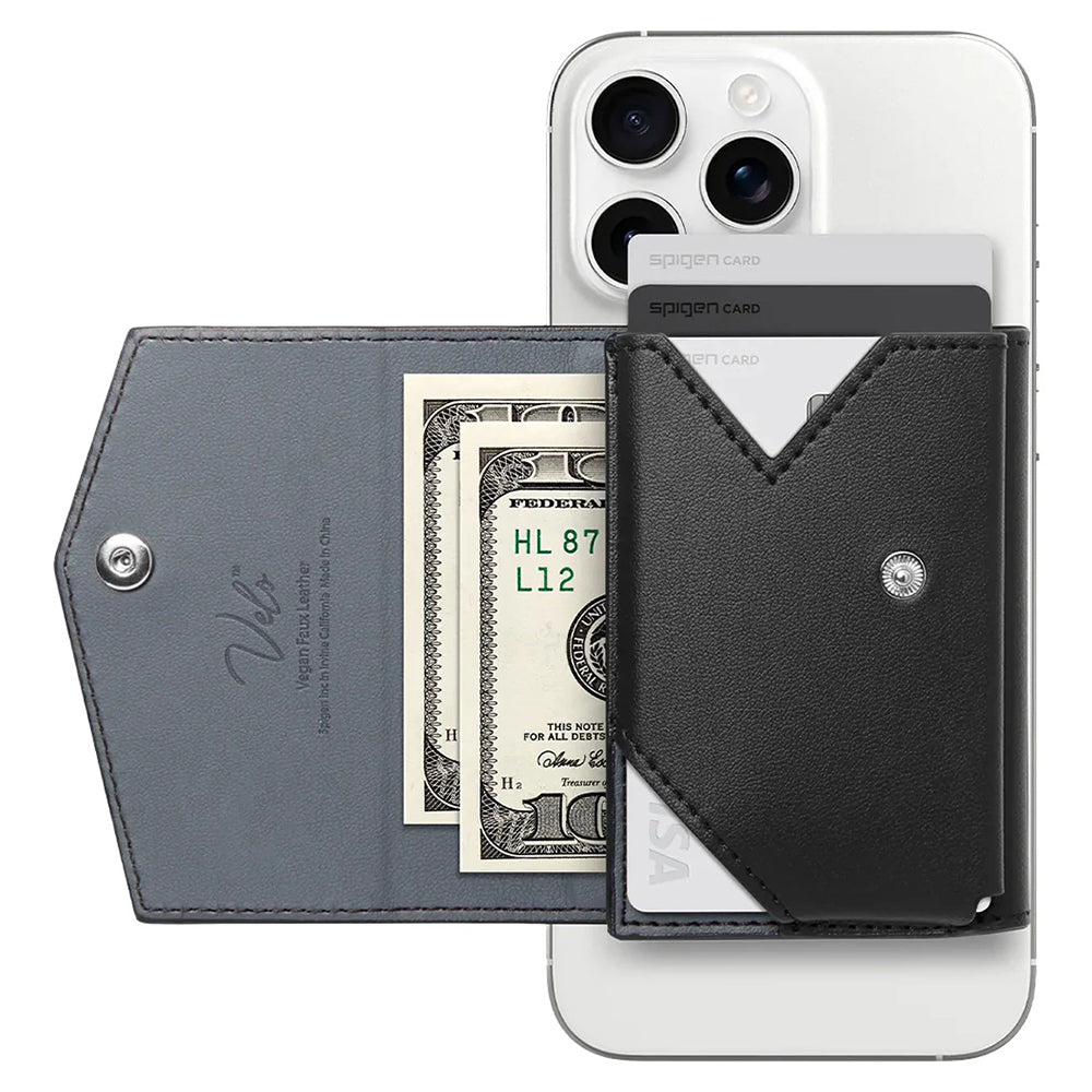 Peňaženka Magsafe, Spigen, Valentinus Pro, Čierna