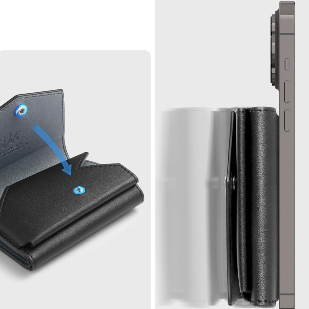 Peňaženka Magsafe, Spigen, Valentinus Pro, Čierna