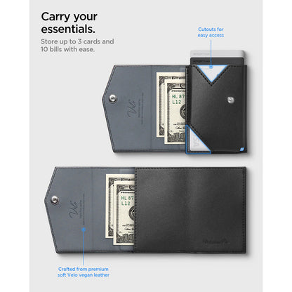 Peňaženka Magsafe, Spigen, Valentinus Pro, Čierna