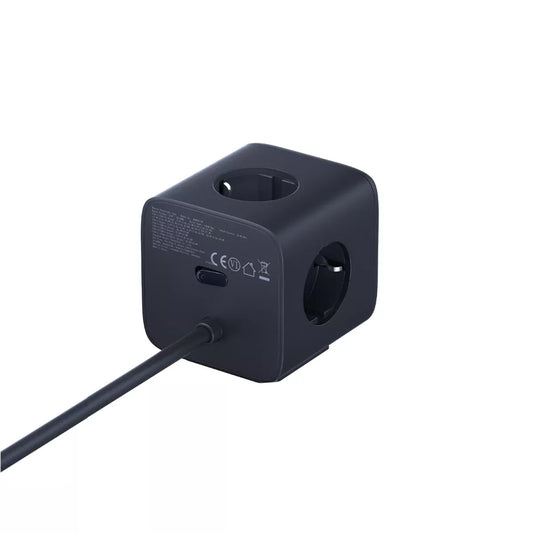 Predlžovačka Baseus EnerFill FA11, 67W, 3.35A, 1 x USB-A - 2 x USB-C - 3 x Schuko, Čierna E00082100123-00