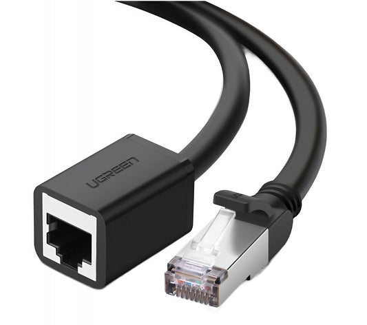 Predlžovací sieťový kábel UGREEN NW112, RJ45 - RJ45, 2m, čierny