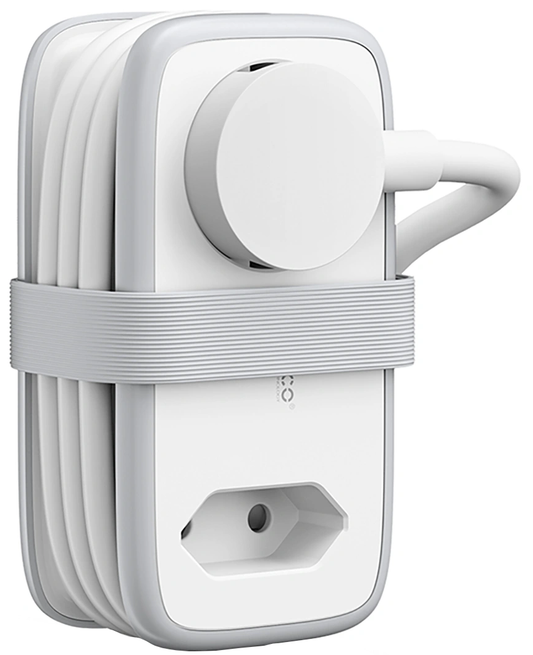 Predlžovačka Orico APP, 2 x Schuko - 2 x USB-A - 1 x USB-C, bielo-sivá
