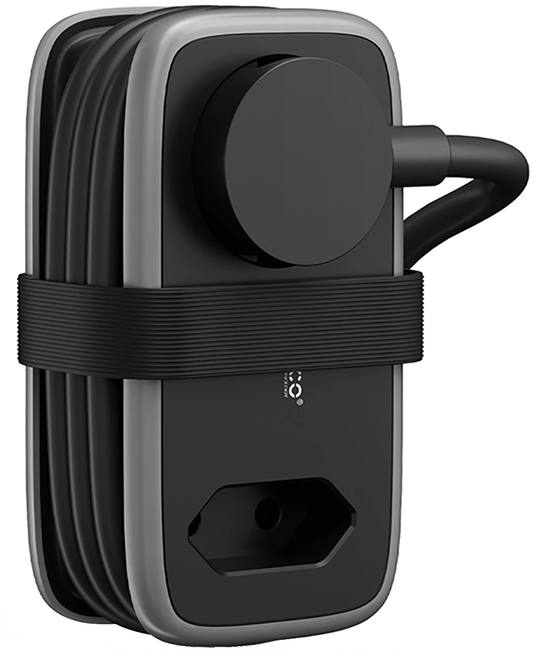 Predlžovací kábel Orico APP, 2 x Schuko - 2 x USB-A - 1 x USB-C, čierno-sivý