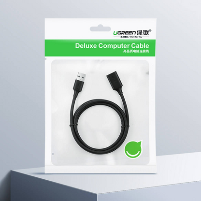 UGREEN US103 USB Extension Cable, 3m, Black