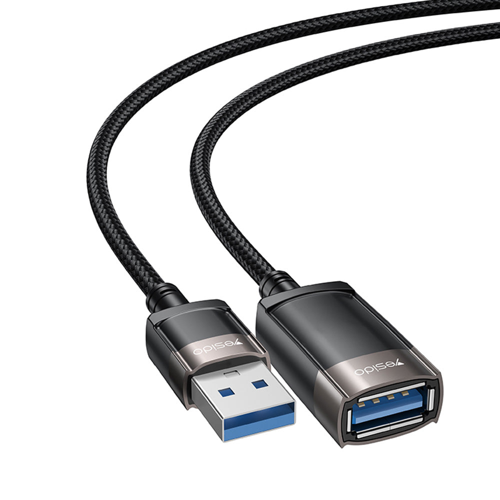 USB predlžovací kábel Yesido GS26, 1.5m, Sivý
