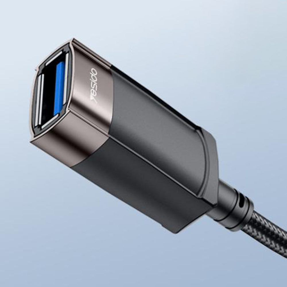 USB predlžovací kábel Yesido GS26, 1.5m, Sivý