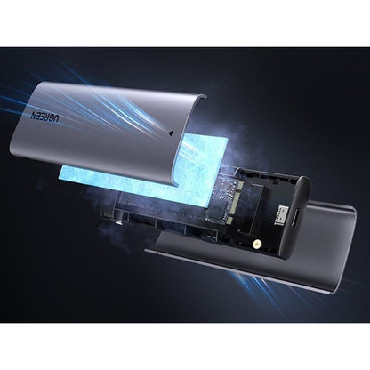 Rack UGREEN CM767 (15813) pre SSD M.2 NVMe / NGFF, Sivý