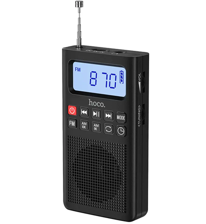 Prenosné rádio HOCO HI51, čierne