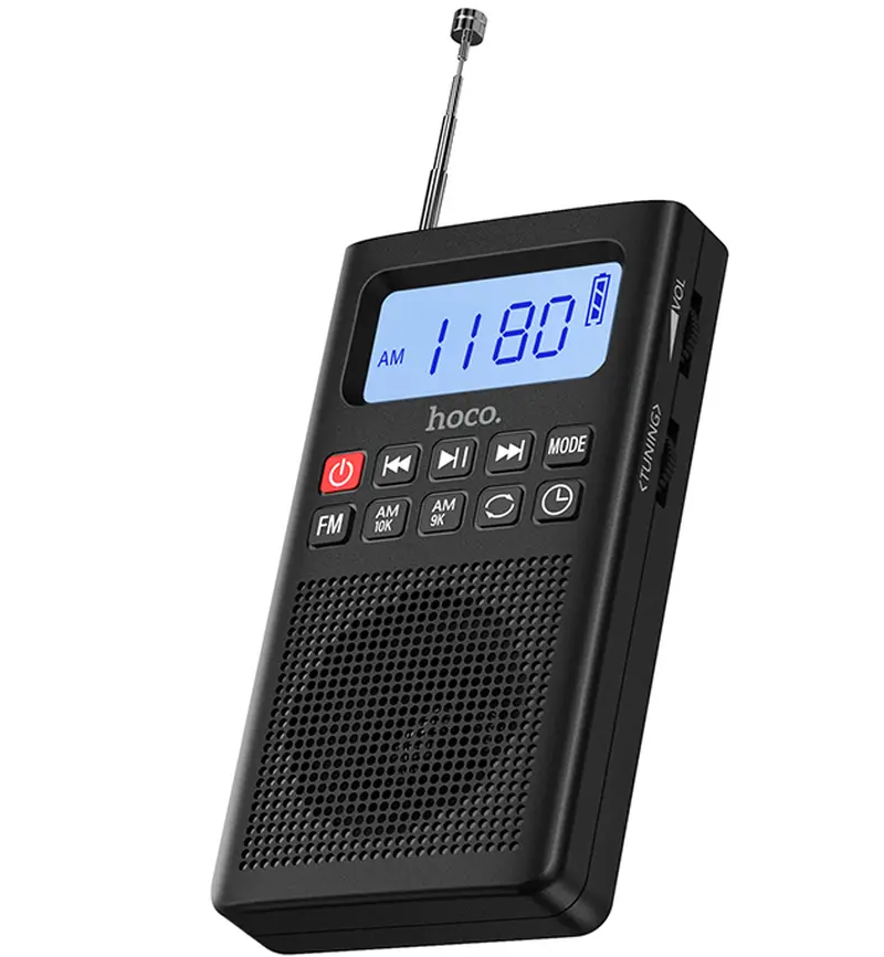 Prenosné rádio HOCO HI51, čierne