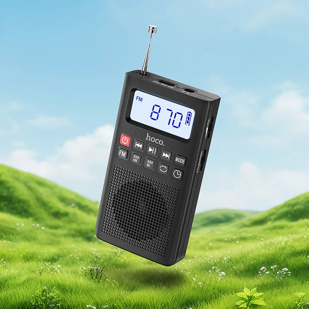Prenosné rádio HOCO HI51, čierne