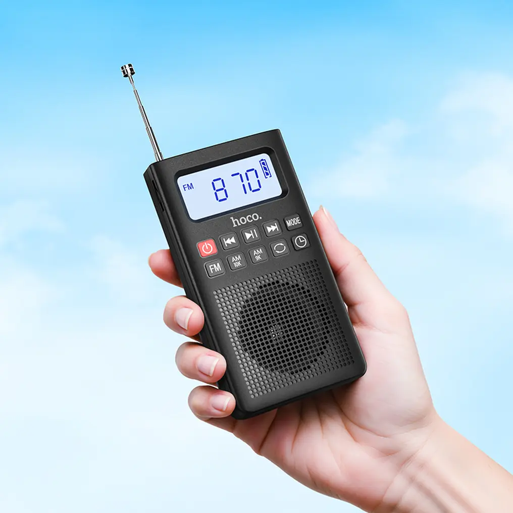 Prenosné rádio HOCO HI51, čierne