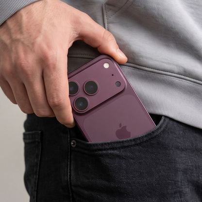 Ochranný rám zadného fotoaparátu Tech-Protect Camalloy Fit+ pre Apple iPhone 18 Pro, hliníkový, bordový