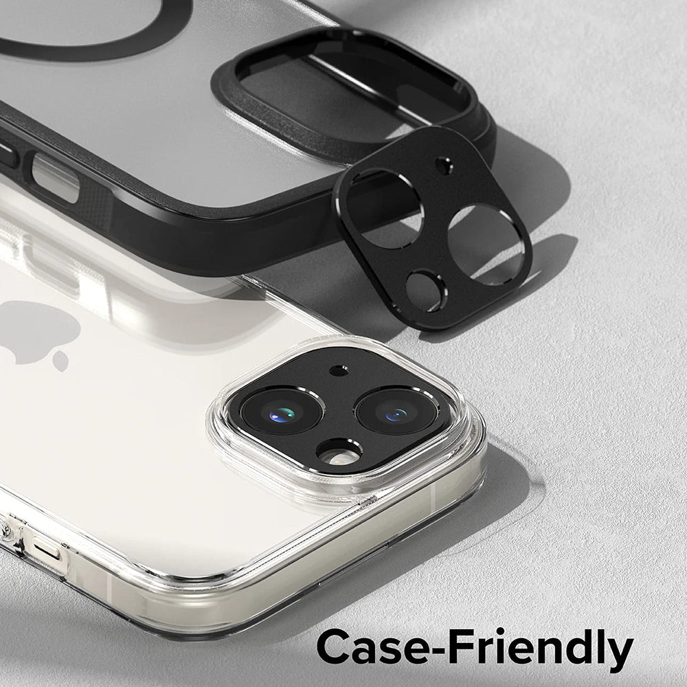 Rám ochrany zadnej kamery Ringke Styling pre Apple iPhone 15 Plus / 15, Hliník, Čierna