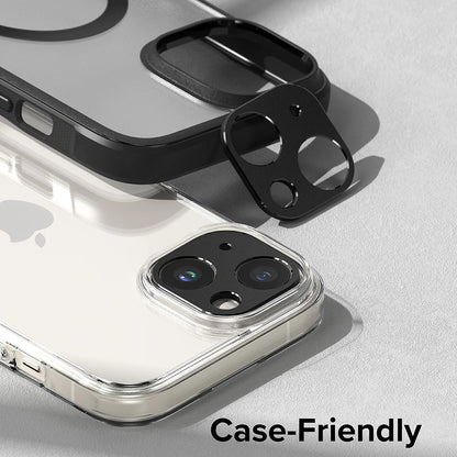 Rám ochrany zadnej kamery Ringke Styling pre Apple iPhone 15 Plus / 15, Hliník, Čierna